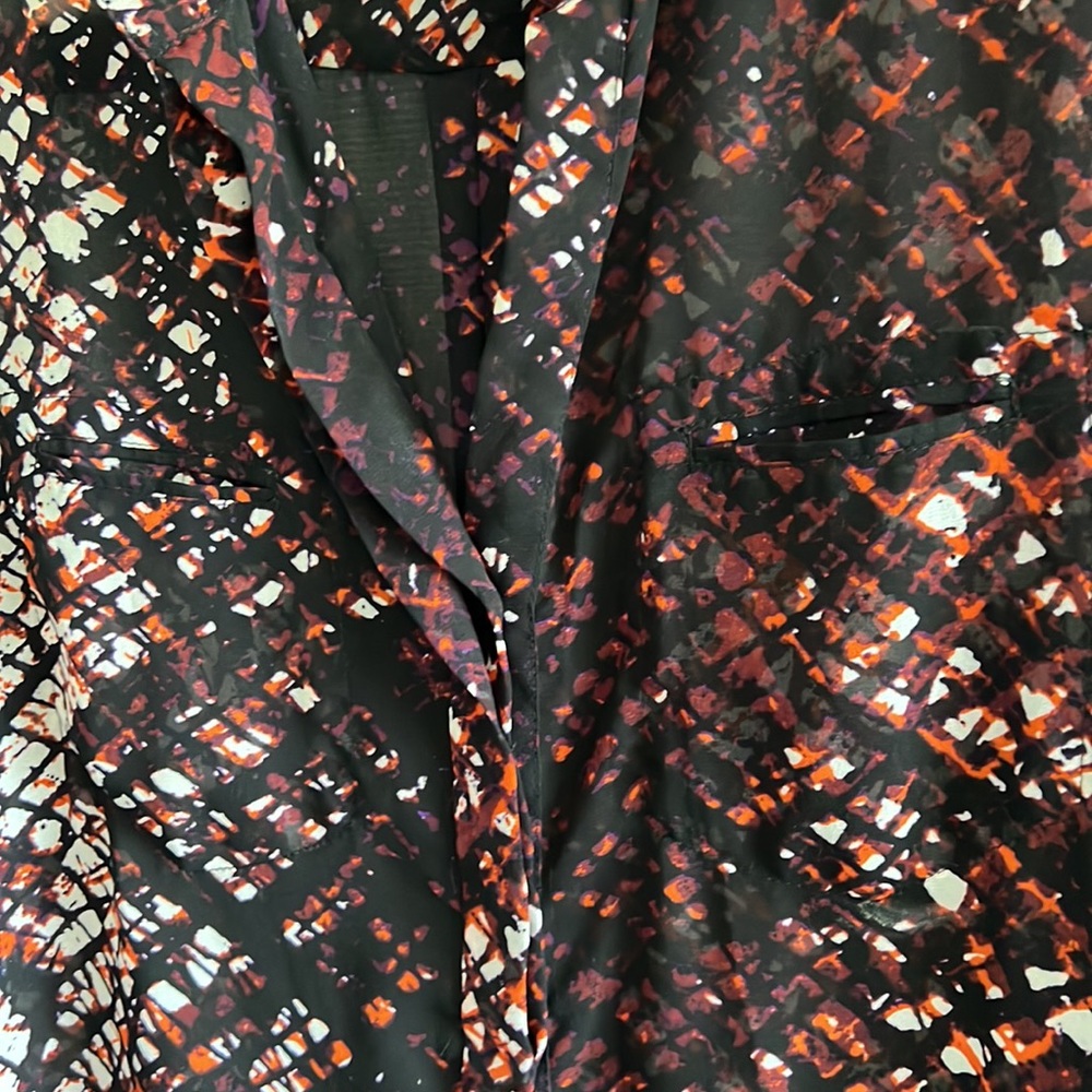Sheer black button down - Picture 6 of 8
